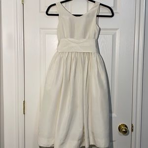 COPY - Girls Crewcuts ivory flower girl dress.